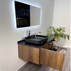 TỦ CHẬU NHỰA PLYWOOD MẶT ĐÁ CHỐNG XƯỚC CHẬU SỨ NỔI TC2046