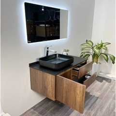 TỦ CHẬU NHỰA PLYWOOD MẶT ĐÁ CHỐNG XƯỚC CHẬU SỨ NỔI TC2046