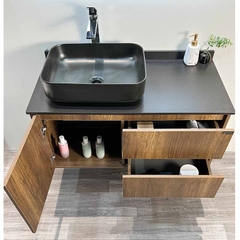 TỦ CHẬU NHỰA PLYWOOD MẶT ĐÁ CHỐNG XƯỚC CHẬU SỨ NỔI TC2046