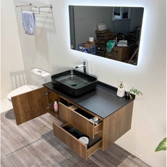 TỦ CHẬU NHỰA PLYWOOD MẶT ĐÁ CHỐNG XƯỚC CHẬU SỨ NỔI TC2046