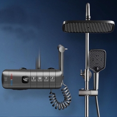 SC3357 - Sen cây bàn phím hiển thị nhiệt độ màu ghi xám cao cấp