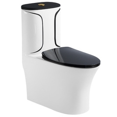 KA5640 - Bồn cầu liền khối trắng đen cao cấp