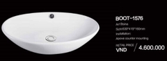 CHẬU LAVABO ĐẶT BÀN BOOB 1576