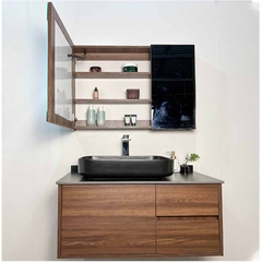 TỦ CHẬU NHỰA PLYWOOD MẶT ĐÁ CHỐNG XƯỚC CHẬU SỨ NỔI TC2054