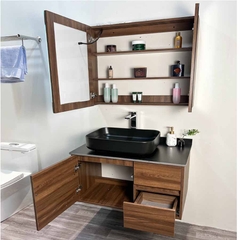 TỦ CHẬU NHỰA PLYWOOD MẶT ĐÁ CHỐNG XƯỚC CHẬU SỨ NỔI TC2054