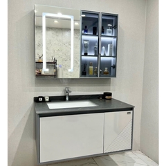 TC2267- TỦ CHẬU NHỰA, MẶT ĐÁ, CHẬU SỨ ÂM CAO CẤP 