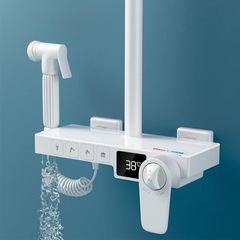 SC1919 - Sen cây hiển thị nhiệt độ 4 nhấn màu trắng cao cấp