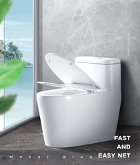 KA5924 - Bồn cầu liền khối, sứ nung tráng men nano tuyết cao cấp