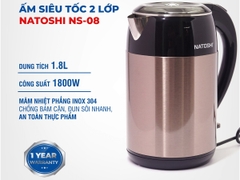 NS08 - Ấm siêu tốc Natoshi NS-08 - 1.8 lít