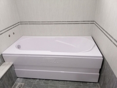 TP7067 - BỒN TẮM NGÂM HÌNH CHỮ NHẬT 2 MẶT YẾM CÓ CHỮ 