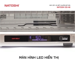 DS50 - Máy sấy bát, máy sấy và diệt khuẩn bát đĩa Natoshi D-50, Dung tích 50L, Sấy khô và diệt khuẩn bát đĩa - BH 12th