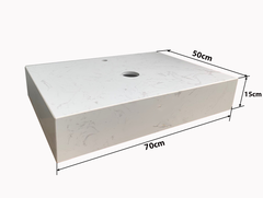 BÀN ĐÁ ĐƠN NHÂN TẠO TRONG NƯỚC CẠNH YẾM HỘP 1 TẦNG BD57