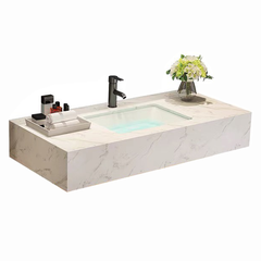 BÀN ĐÁ ĐƠN NHÂN TẠO YẾM HỘP TRONG NƯỚC 1 TẦNG KẾT HỢP CHẬU ÂM BD65