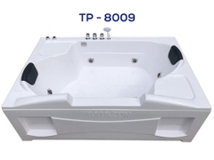 TP8009 - BỒN TẮM MASSAGER HÌNH CHỮ NHẬT 2 GỐI 3 MẶT YẾM 