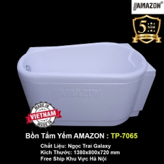 TP7065 - BỒN TẮM NGÂM HÌNH OVAN NGỌC TRAI GALAXY  