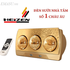 HE3BR - Đèn sưởi nhà tắm Heizen 3 bóng có điều khiển từ xa