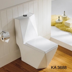 KA3689 - Bồn cầu liền khối 3D men nano tuyết trắng cao cấp