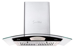 Máy hút khử mùi phím cơ cao cấp Sevilla SV3388S1/70. Kích thước 700 x 500 x  (700-1000)mm (DxRxC)