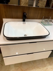 TỦ CHẬU MẶT ĐÁ, CHẬU SỨ BÁN ÂM TC2114