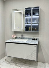 TC2270 - TỦ CHẬU NHỰA, MẶT ĐÁ, CHẬU SỨ ÂM CAO CẤP 