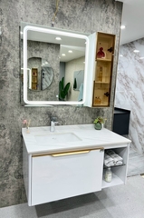TC2215- TỦ CHẬU NHỰA, MẶT ĐÁ, CHẬU SỨ ÂM CAO CẤP 