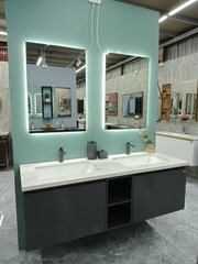TC2242 - TỦ CHẬU, MẶT ĐÁ 2 CHẬU SỨ ÂM CAO CẤP