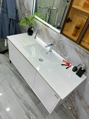 TC2228 - TỦ CHẬU INOX, MẶT CHẬU SỨ ÂM LK CAO CẤP 