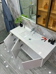 TC2228 - TỦ CHẬU INOX, MẶT CHẬU SỨ ÂM LK CAO CẤP 