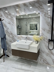 TC2207- TỦ CHẬU NHỰA, MẶT ĐÁ, CHẬU SỨ BÁN ÂM CAO CẤP 