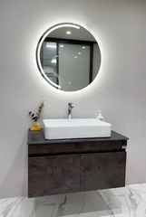 TC2146- TỦ CHẬU INOX, MẶT ĐÁ NHÂN TẠO, CHẬU SỨ NỔI CAO CẤP 