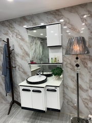 TC2345 - TỦ CHẬU NHỰA, MẶT ĐÁ, CHẬU SỨ BÁN ÂM CAO CẤP