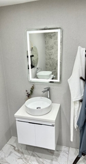 TC2315 - Tủ chậu nhựa PVC, mặt đá chậu sứ nổi. kích thước 50x60cm