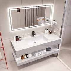 KANAX44 - Combo trọn bộ phòng tắm, bồn cầu trứng, bàn đá chậu tràn viền 2 tầng...