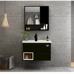 TỦ CHẬU NHỰA MẶT CHẬU SỨ ÂM LIỀN KHỐI TC2110