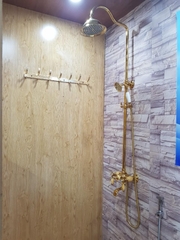 SC3330 - Sen cây cổ điển mạ vàng tay đá cao cấp