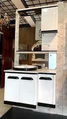 TC2345 - TỦ CHẬU NHỰA, MẶT ĐÁ, CHẬU SỨ BÁN ÂM CAO CẤP