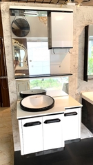 TC2345 - TỦ CHẬU NHỰA, MẶT ĐÁ, CHẬU SỨ BÁN ÂM CAO CẤP