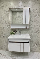 TC2166- TỦ CHẬU INOX, MẶT CHẬU SỨ ÂM LIỀN KHỐI CAO CẤP 