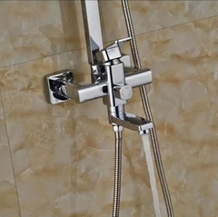 SC3326 - Sen cây nhiệt độ vuông đồng mạ crom bóng cao cấp