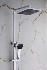 SC3326 - Sen cây nhiệt độ vuông đồng mạ crom bóng cao cấp