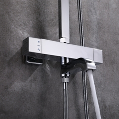 SC3049 - Sen cây nhiệt độ củ vuông, cần vuông đồng mạ crom bóng cao cấp