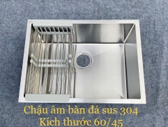 Chậu bếp 1 hố chống bám dính cao cấp CH7. phụ kiện thoát nước cao cấp