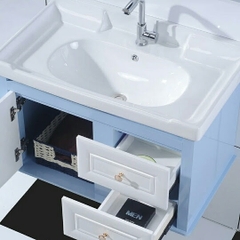 TỦ CHẬU NHỰA MẶT CHẬU SỨ ÂM LIỀN KHỐI TC2074