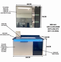 TỦ CHẬU MẶT ĐÁ CHỐNG XƯỚC CHẬU SỨ ÂM TC2015