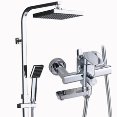 LUXURY21 - Combo trọn bộ phòng tắm, bồn cầu liền khối, bàn đá 2 tầng chậu nổi, sen cây nóng lạnh...
