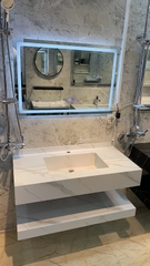 NT101 - Bàn đá nhân tạo liền khối chống xước cao cấp(Chưa bao gồm vòi và gương)