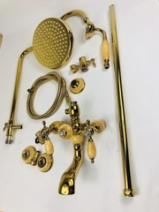 SC8762 - Sen cây nhiệt độ cổ điển tay đá mạ vàng cao cấp
