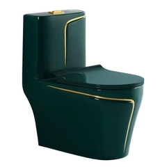 BỒN CẦU LIỀN KHỐI XANH VIỀN VÀNG KA5328