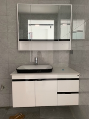 TỦ CHẬU NHỰA MẶT ĐÁ, CHẬU SỨ BÁN ÂM TC2088