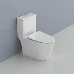 KA6028 - Bồn cầu liền khối trắng, men nano tuyết chống bám dính, nắp UF chống xước, bộ xả cao cấp, nước xả mạnh và êm.